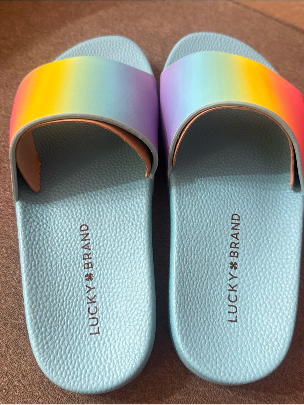 Lucky Brand Women’s Rainbow Slide Sandals - Size 8 New in Box